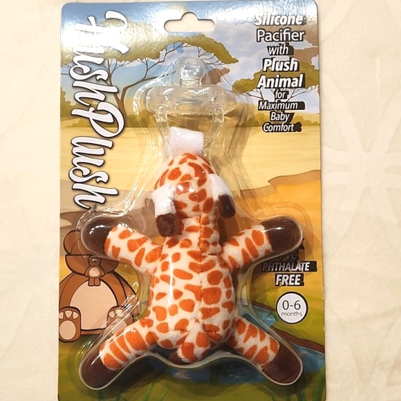 C0PIA BABY NEW SILICONE PACIFIER WITH PLUSH ANIMAL. - Picture 1 of 8